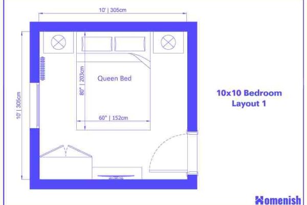 10x10 bedroom design ideas