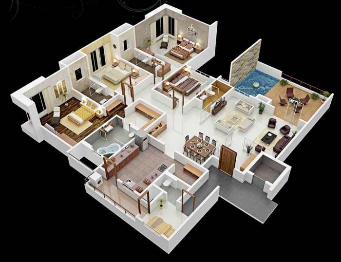 Four bedroom house design