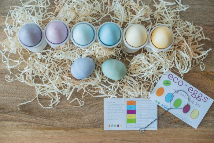 Eco kids egg coloring kit