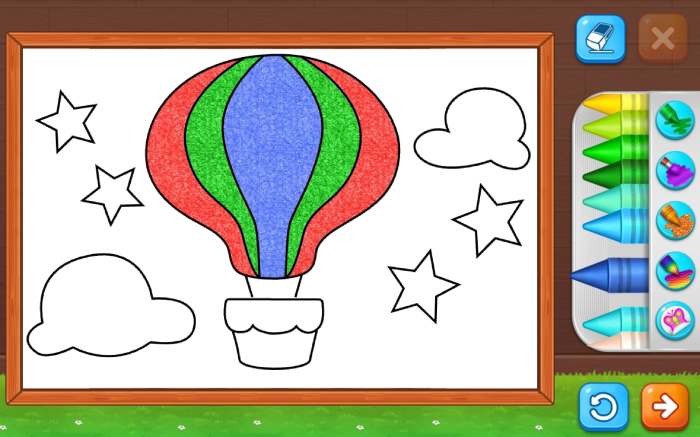 Coloring kids apps book