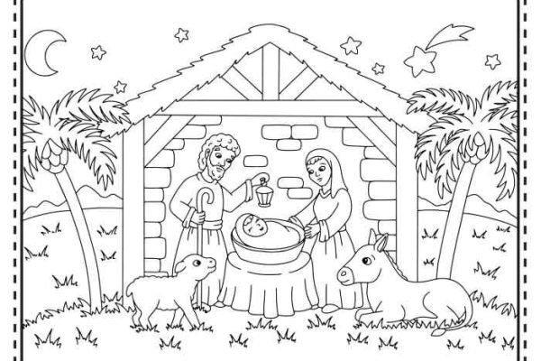 Christmas coloring pages free kids