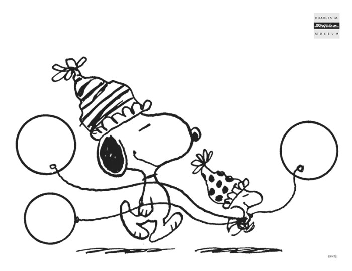 Coloring pages of snoopy