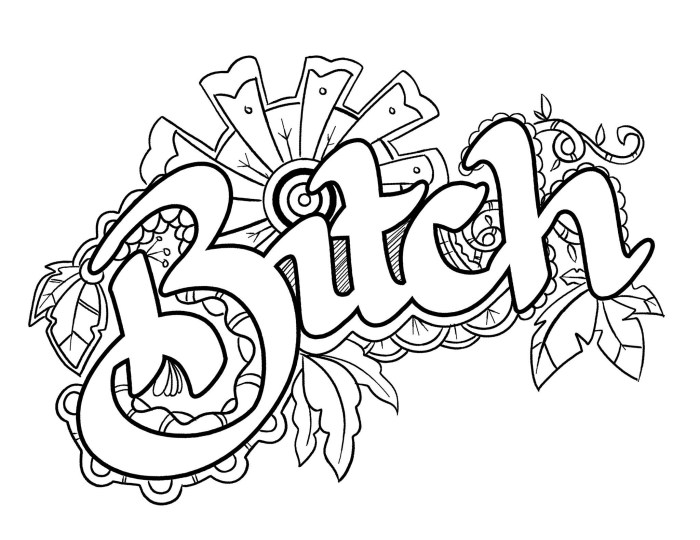 Profanity coloring pages