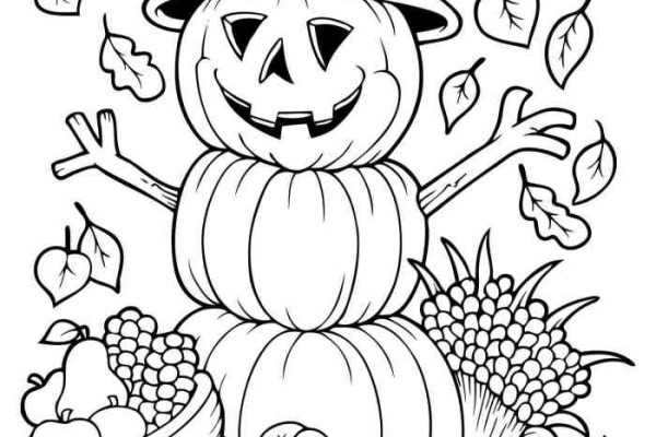 Free fall coloring printables for kids