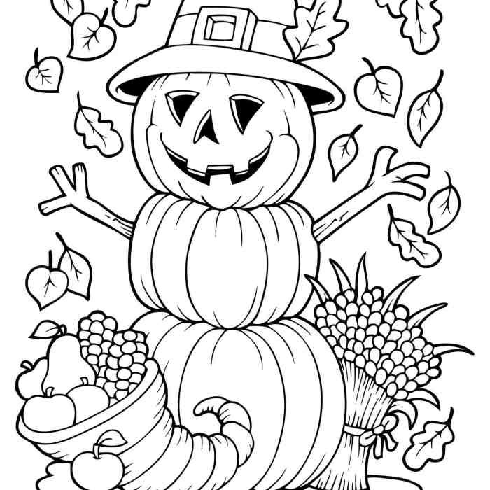 Free fall coloring printables for kids