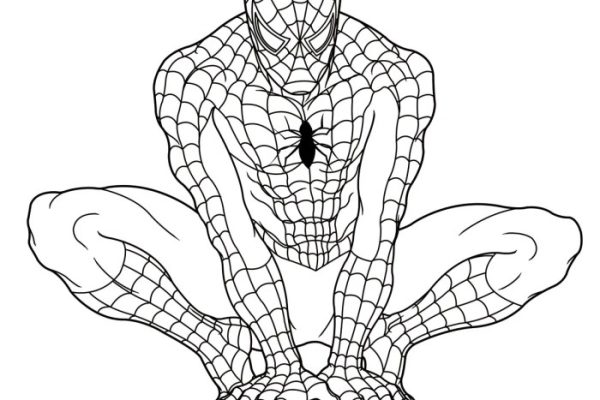 Spiderman coloring pages for kids