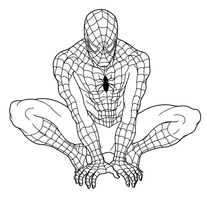 Spiderman coloring pages for kids