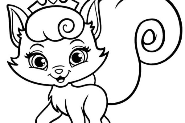 Coloring pages for kids cat