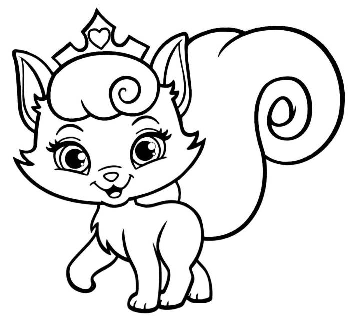 Coloring pages for kids cat