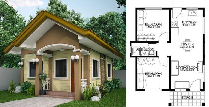 2 bedroom house design