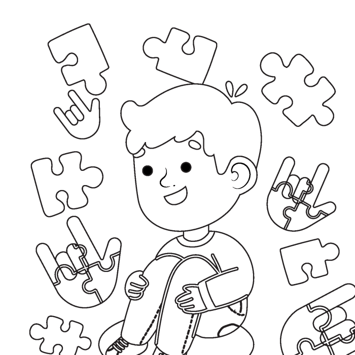 Coloring sheets for autistic kids