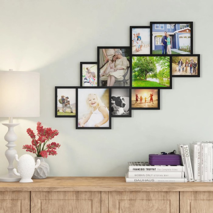 Photo frame design for bedroom