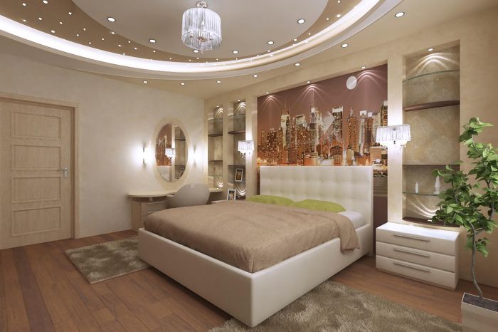 Bedroom design with mirror