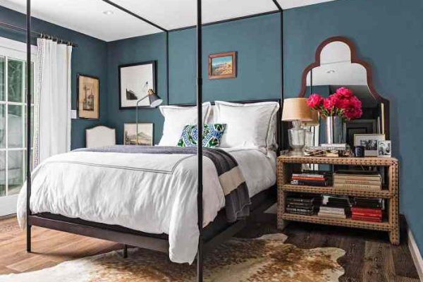 Blue green bedroom design