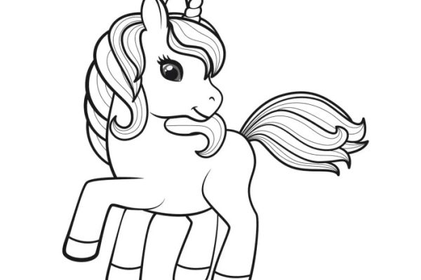 Free coloring pages for kids unicorn