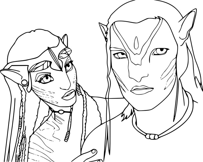 Avatar coloring pages