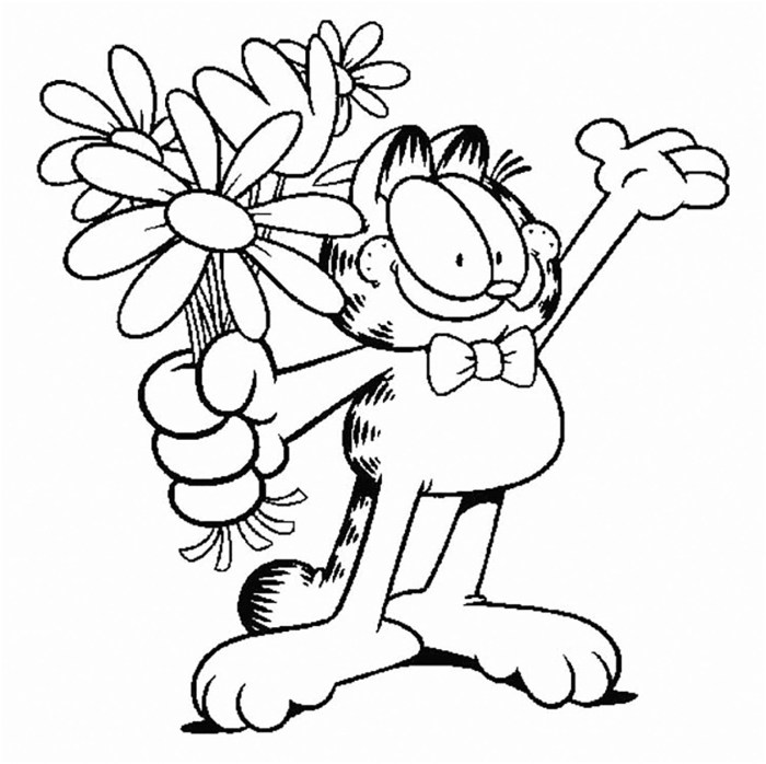 Coloring pages of garfield