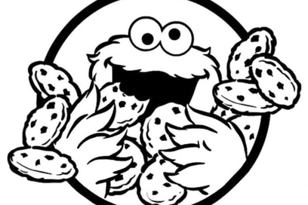 Coloring pages of cookies