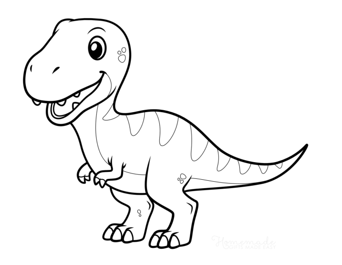 Coloring pages for kids dinosaurs