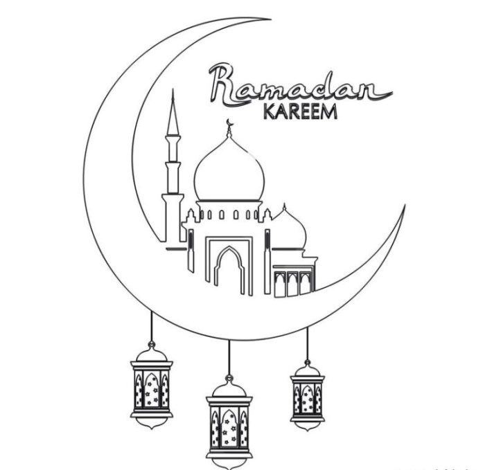 Coloring pages for ramadan