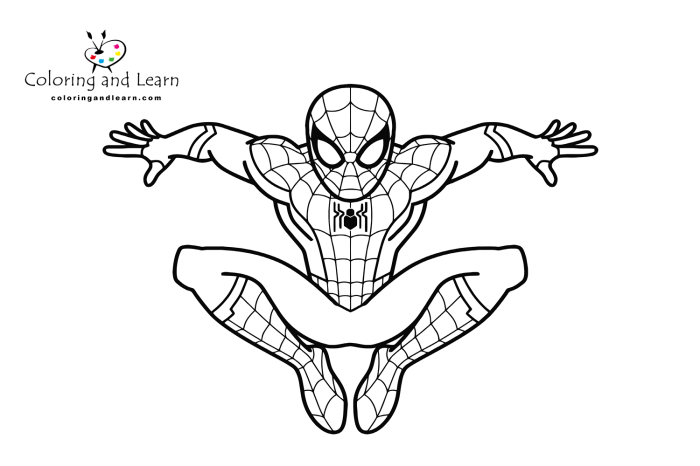 Spiderman coloring pages for kids