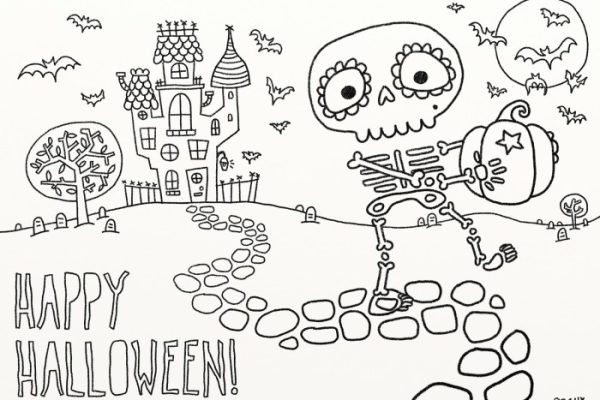 Kids halloween coloring pages printable