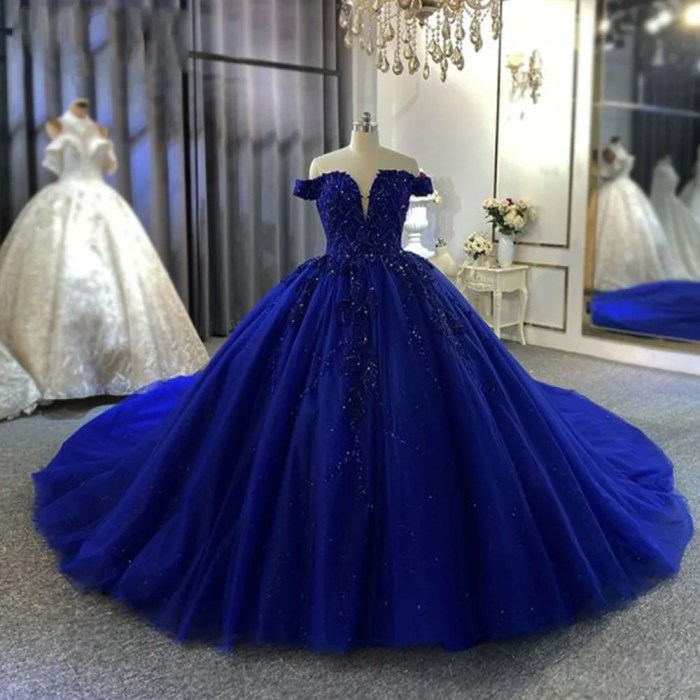 Women's blue dress for wedding