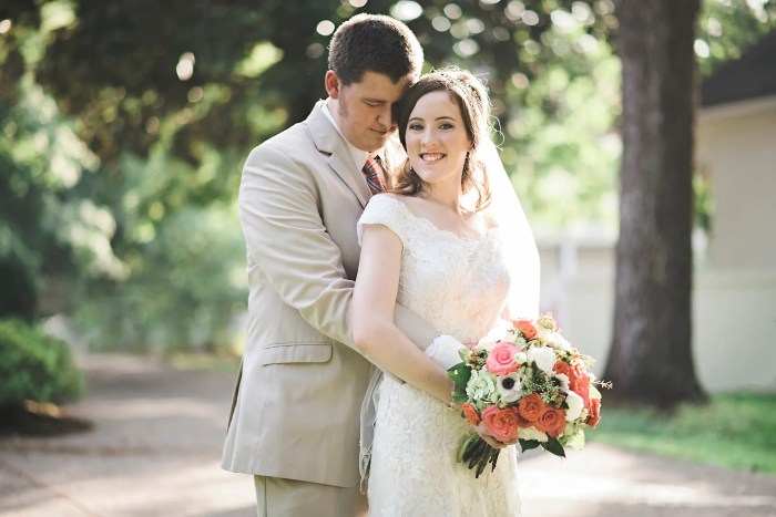 Beaded short wedding dress