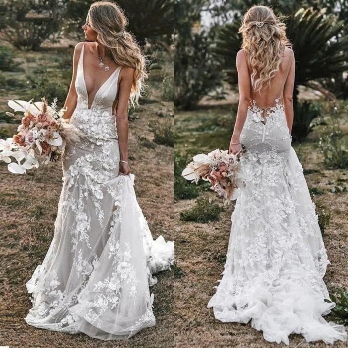 Winter lace wedding dress