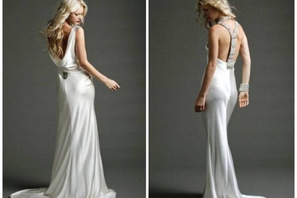 Wedding dresses with back out