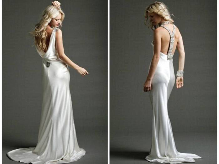 Wedding dresses with back out