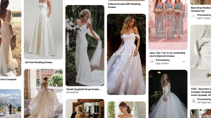 What to bring to try on wedding dresses